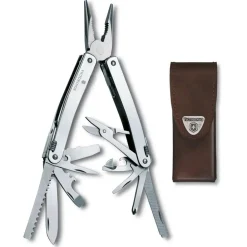 Online Accessoire Outillage Swisstool Spirit X + Etui Cuir Argent Vaisselle Camping
