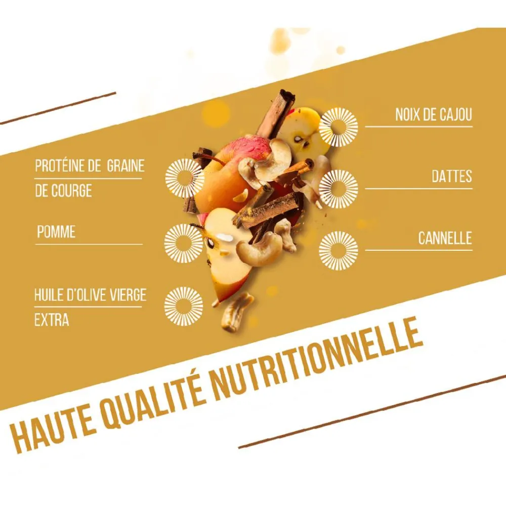 Entrainement|Barre Énergétique<Baouw Barre Energétique Protéinée Bio 50 g. Pomme & Cannelle