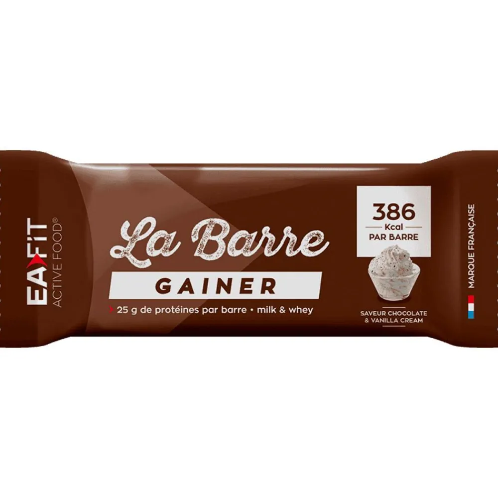 Outlet Barre Energétique Gainer 90 g. Chocolate & Vanilla Cream Entrainement|Barre Énergétique
