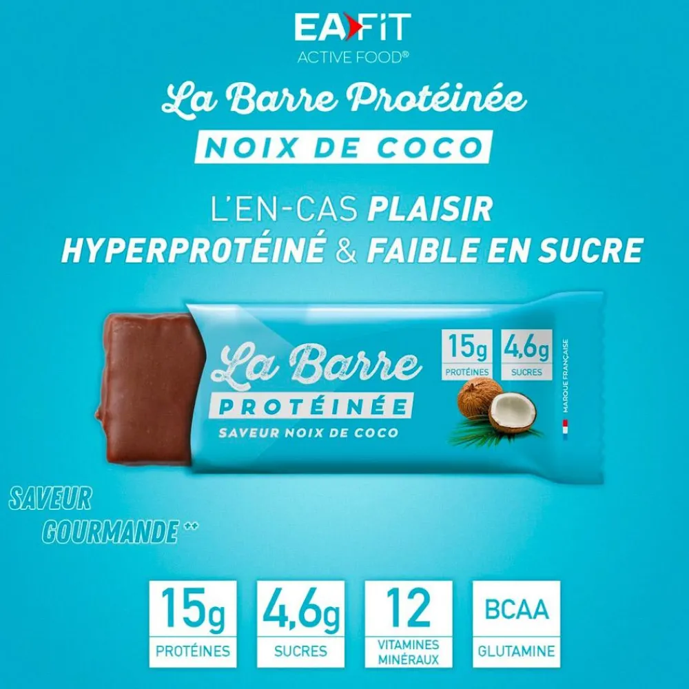 Entrainement|Barre Énergétique<EA FIT Barre Energétique Protéinée 46 g. Noix De Coco