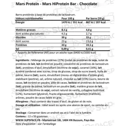 Entrainement|Barre Énergétique<Mars Protein Barre Energétique Mars Bar Protein High