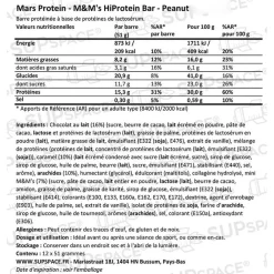 Entrainement|Barre Énergétique<Mars Protein Barre Energétique M&M's Bar Protein Peanut