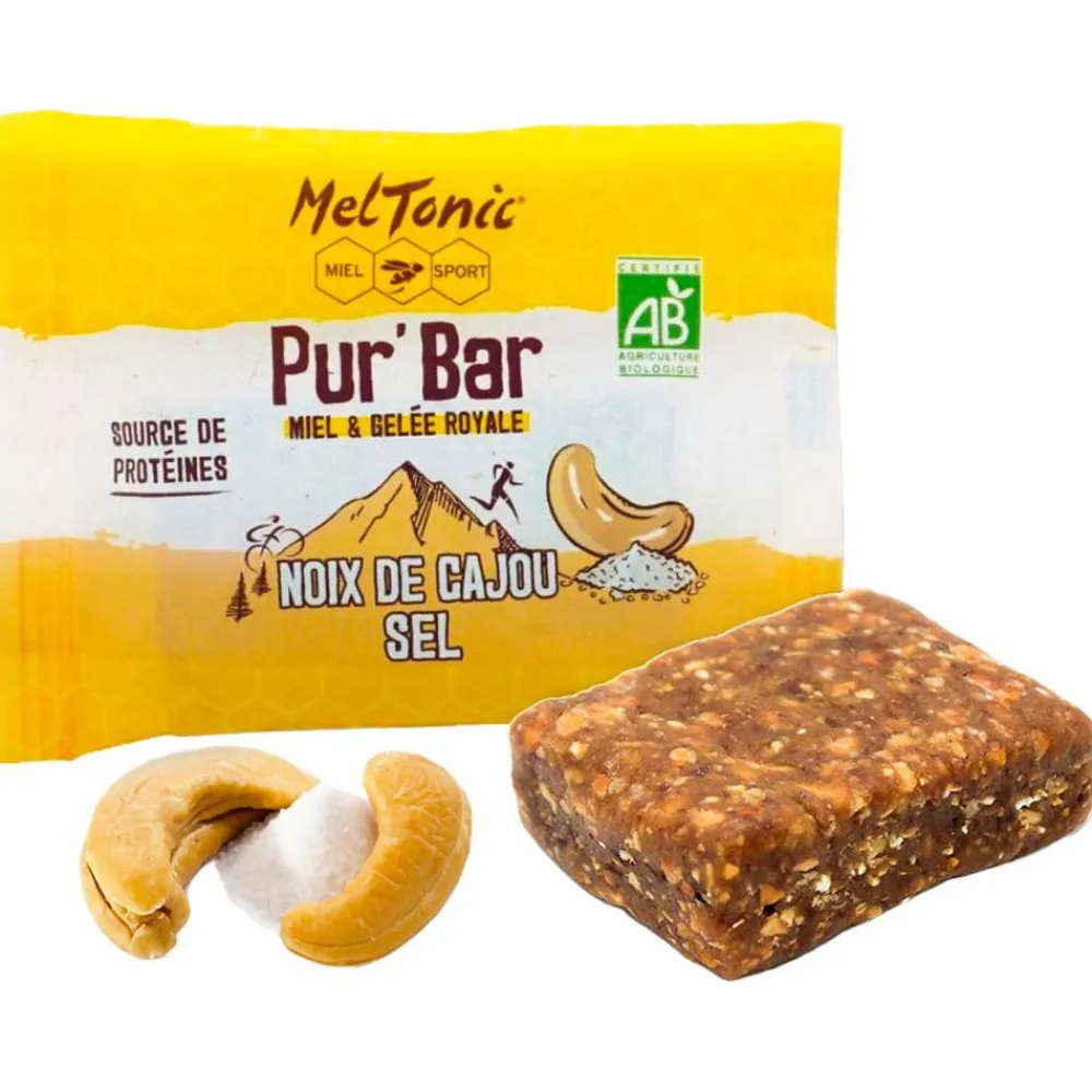 Hot Barre Energétique Pur'Bar Bio 50 g. Cajou & Sel Entrainement|Barre Énergétique
