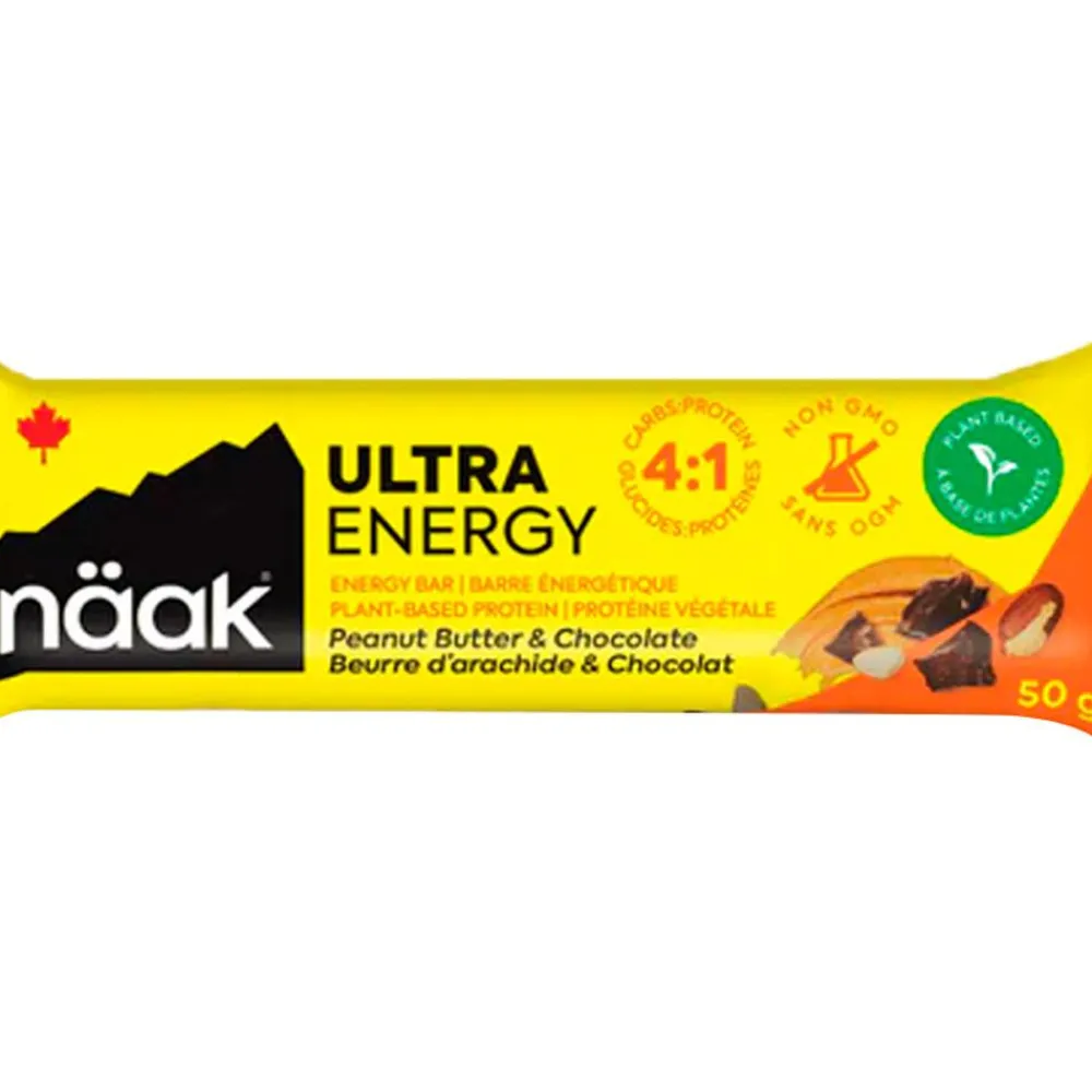 Entrainement|Barre Énergétique<Naak Barre Energétique Ultra Energy Bars 50 g. Beurre D'Arachide & Chocolat