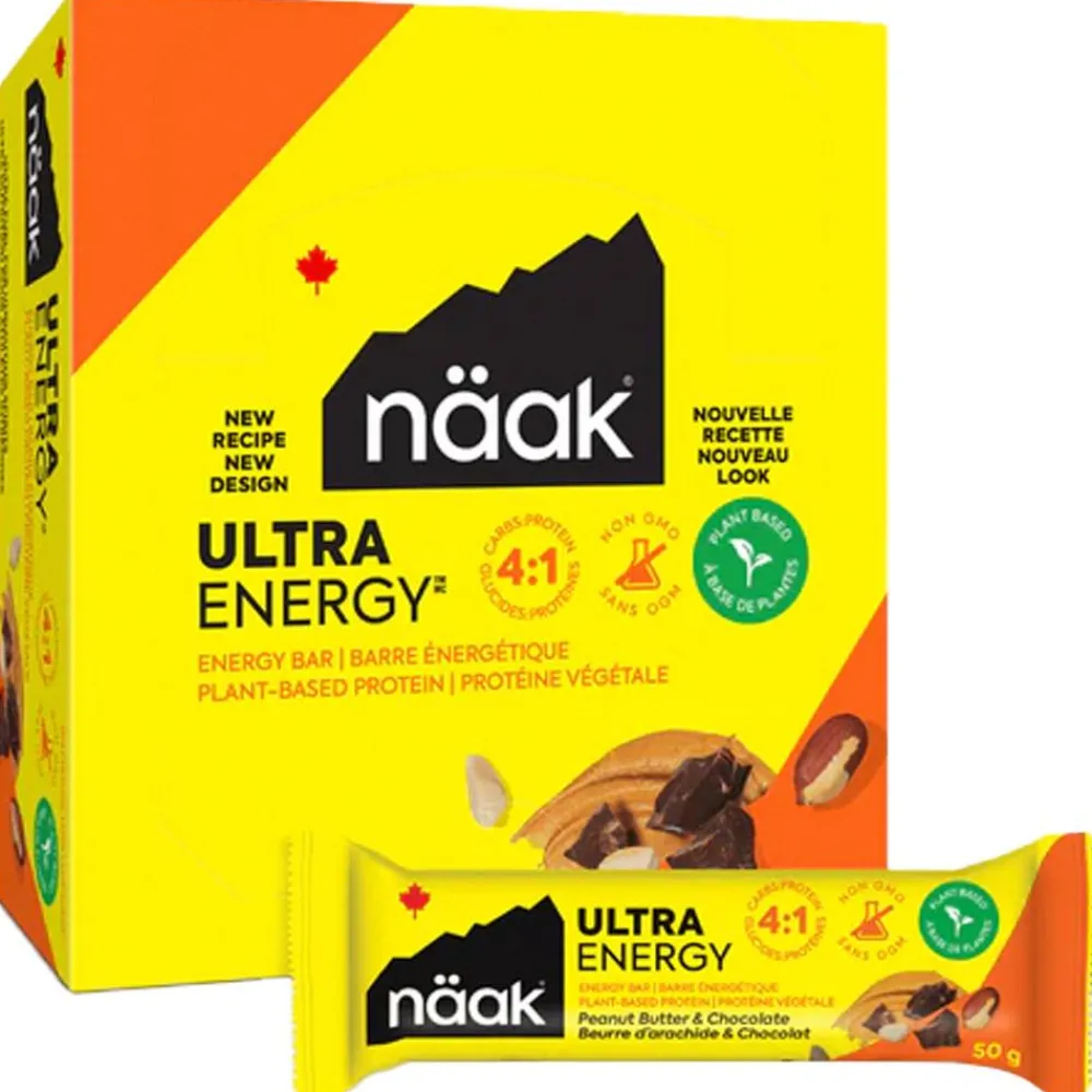 Entrainement|Barre Énergétique<Naak Barre Energétique Ultra Energy Bars 50 g. Beurre D'Arachide & Chocolat