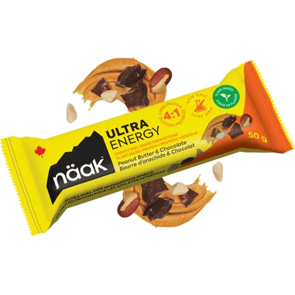 Entrainement|Barre Énergétique<Naak Barre Energétique Ultra Energy Bars 50 g. Beurre D'Arachide & Chocolat
