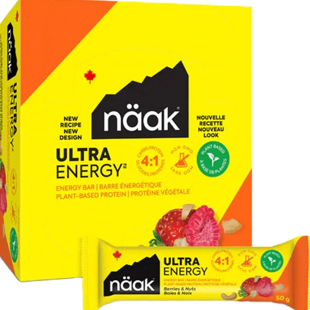 Best Barre Energétique Ultra Energy Bars 50 g. Baies & Noix Entrainement|Barre Énergétique
