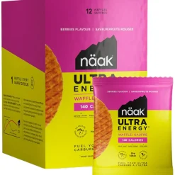 Clearance Barre Energétique Ultra Energy Waffles Pack 30 g. (x12) Berries Entrainement|Barre Énergétique