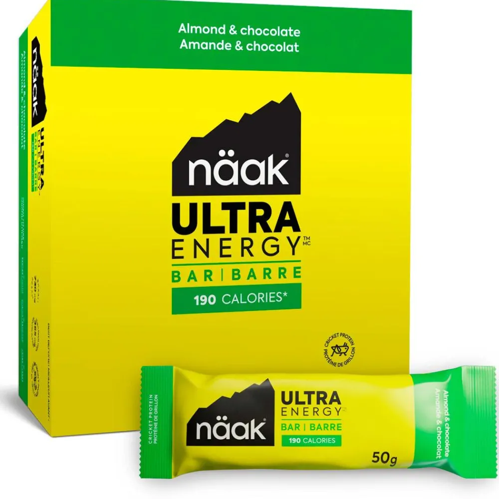 Hot Barre Energétique Ultra Energy Bars Pack 50 g. x12 Amande & Chocolat Entrainement|Barre Énergétique