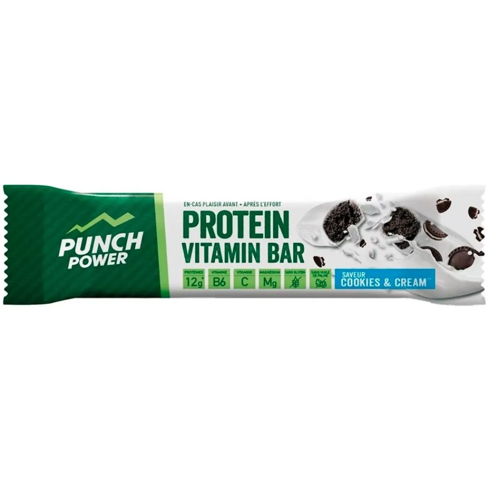 Entrainement|Barre Énergétique<Punch Power Barre Energétique Protein Vitamin Bar 49 g. Cookies Cream