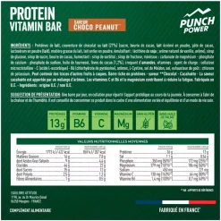 Hot Barre Energétique Protein Vitamin Bar 49 g. Choco Peanut Entrainement|Barre Énergétique
