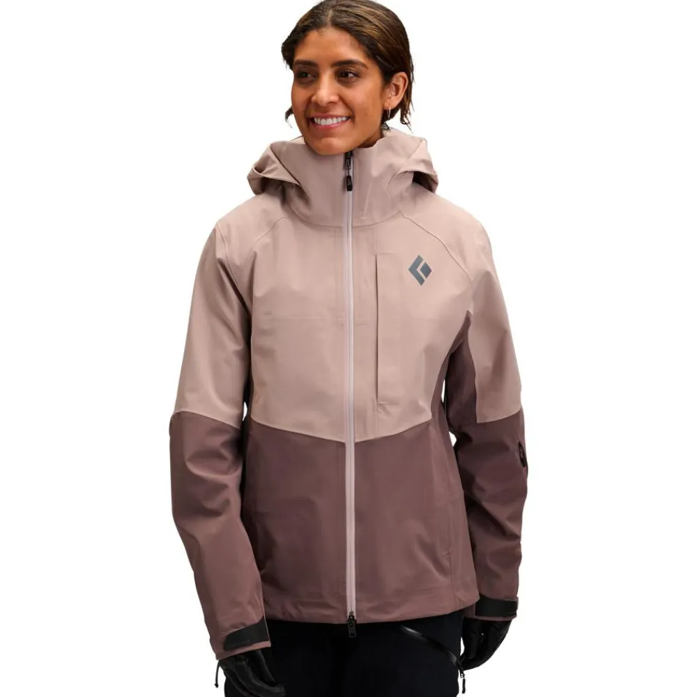Hot Blouson Ski W Recon Stretch Shell Pale Mauve Dark Mauve Femme Veste De Ski Femme|Veste De Ski