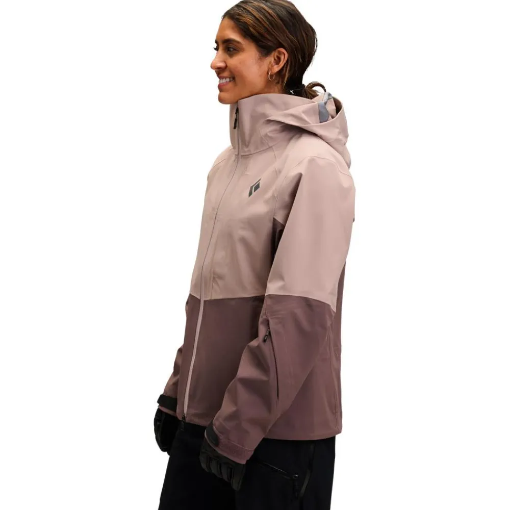 Hot Blouson Ski W Recon Stretch Shell Pale Mauve Dark Mauve Femme Veste De Ski Femme|Veste De Ski