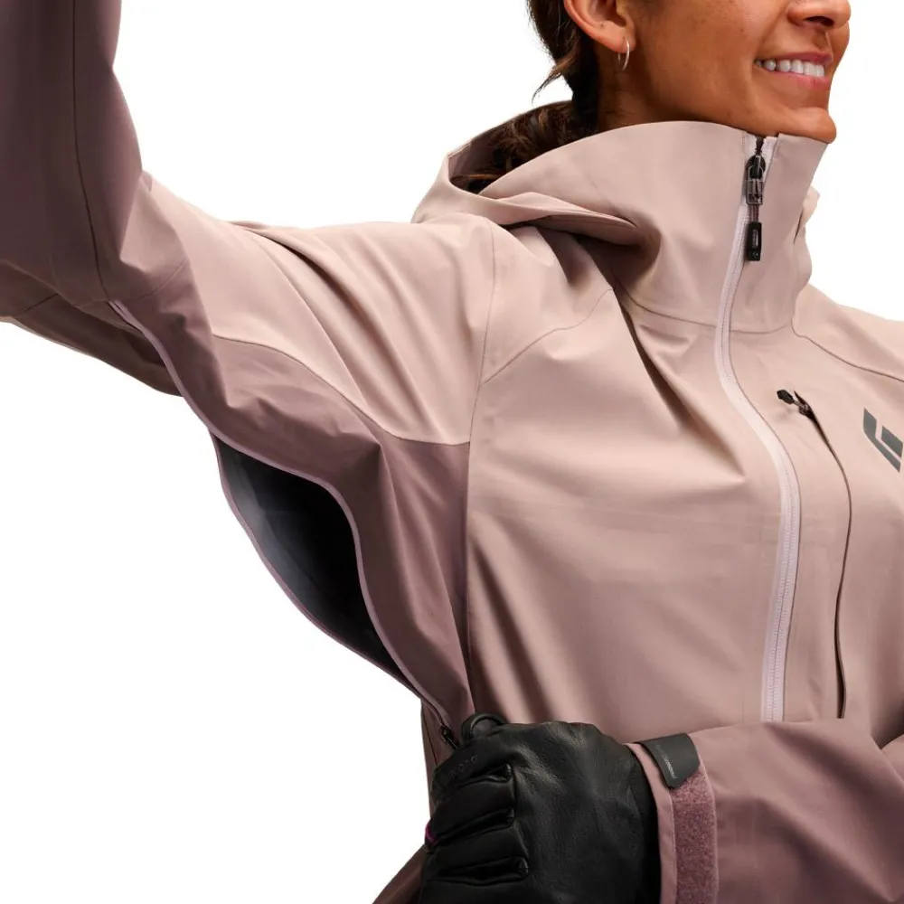 Hot Blouson Ski W Recon Stretch Shell Pale Mauve Dark Mauve Femme Veste De Ski Femme|Veste De Ski