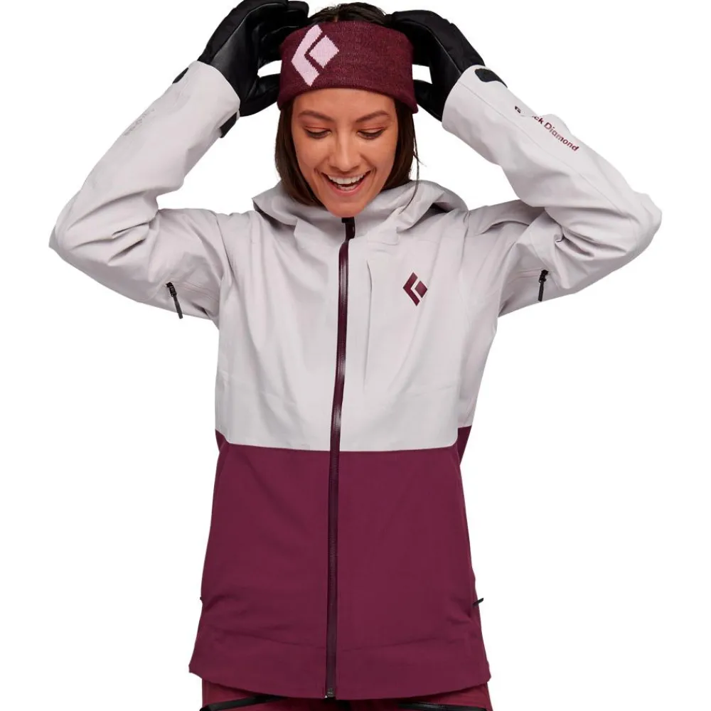 Best Blouson Ski W Recon Stretch Ski Shell Ice Pink Blackberry Femme Veste De Ski Femme|Veste Randonnée