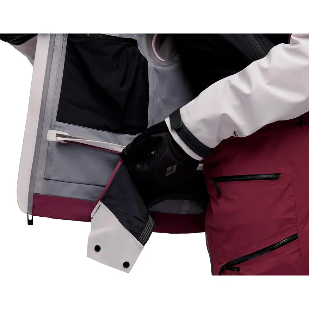 Best Blouson Ski W Recon Stretch Ski Shell Ice Pink Blackberry Femme Veste De Ski Femme|Veste Randonnée