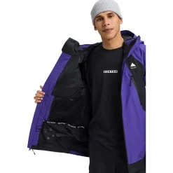 Veste De Ski Homme|Veste De Ski<Burton Blouson Ski Reserve Gore Tex 2L Prism Violet True Black