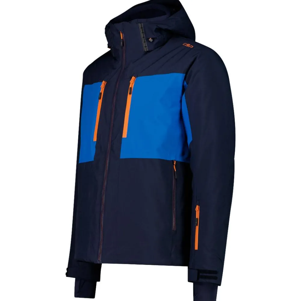 Outlet Blouson Ski Man Jacket Zip Hood Black Blue Homme Veste De Ski Homme|Veste De Ski