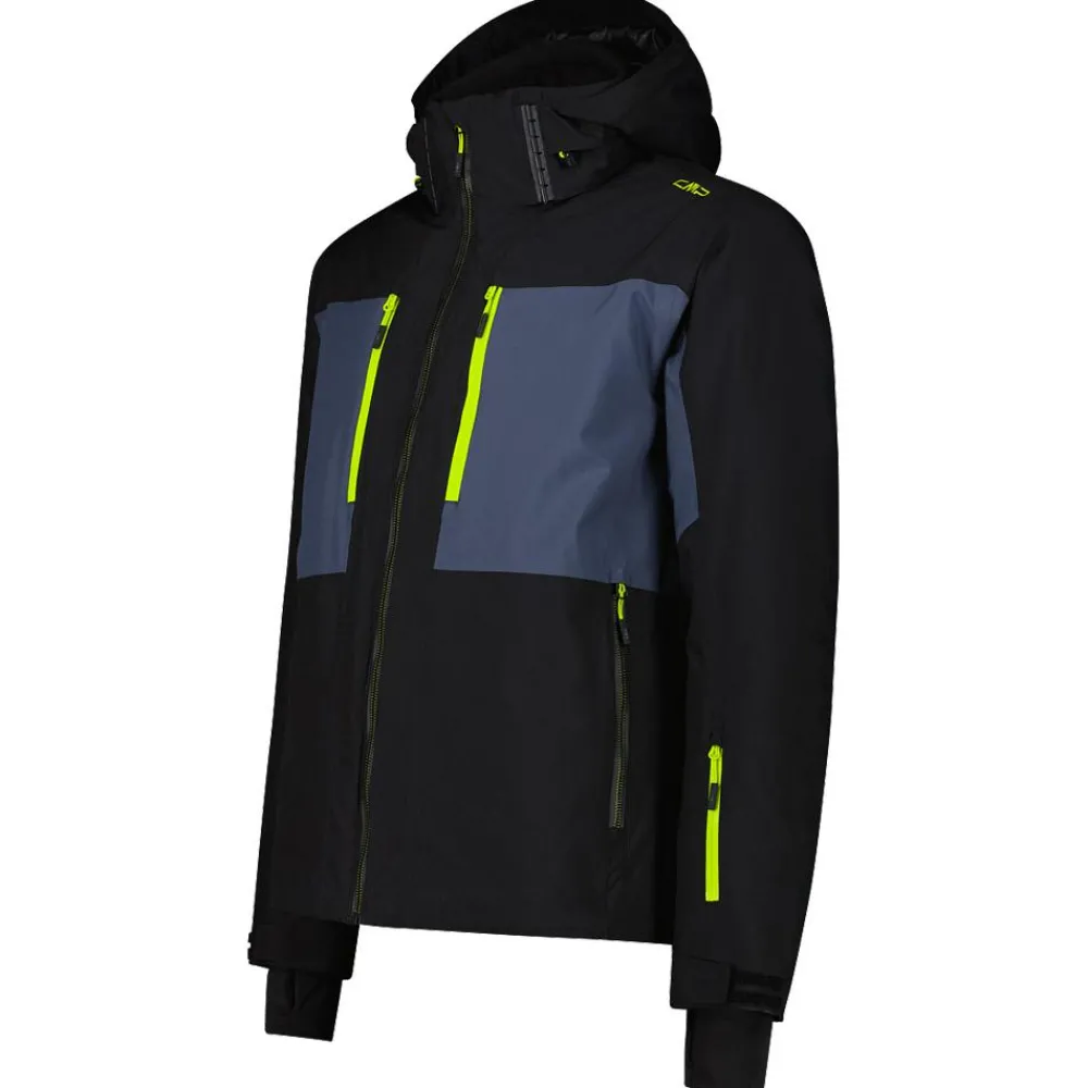 Veste De Ski Homme|Veste De Ski<CMP Blouson Ski Man Jacket Zip Hood Nero