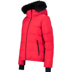 New Blouson Ski Woman Jacket Fix Hood Corallo Femme Veste De Ski Femme|Veste De Ski