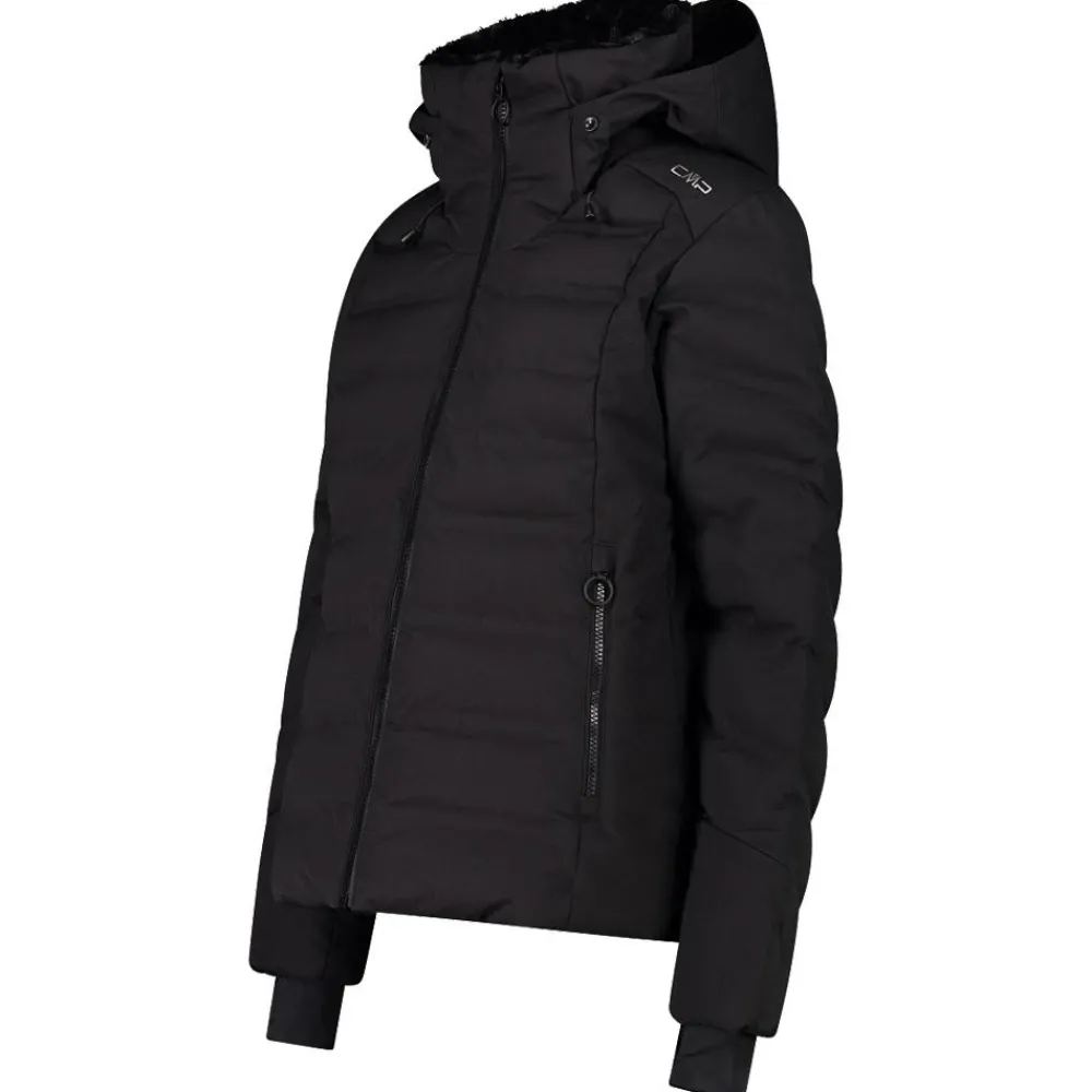 Online Blouson Ski Woman Jacket Fix Hood Nero Femme Veste De Ski Femme|Veste De Ski