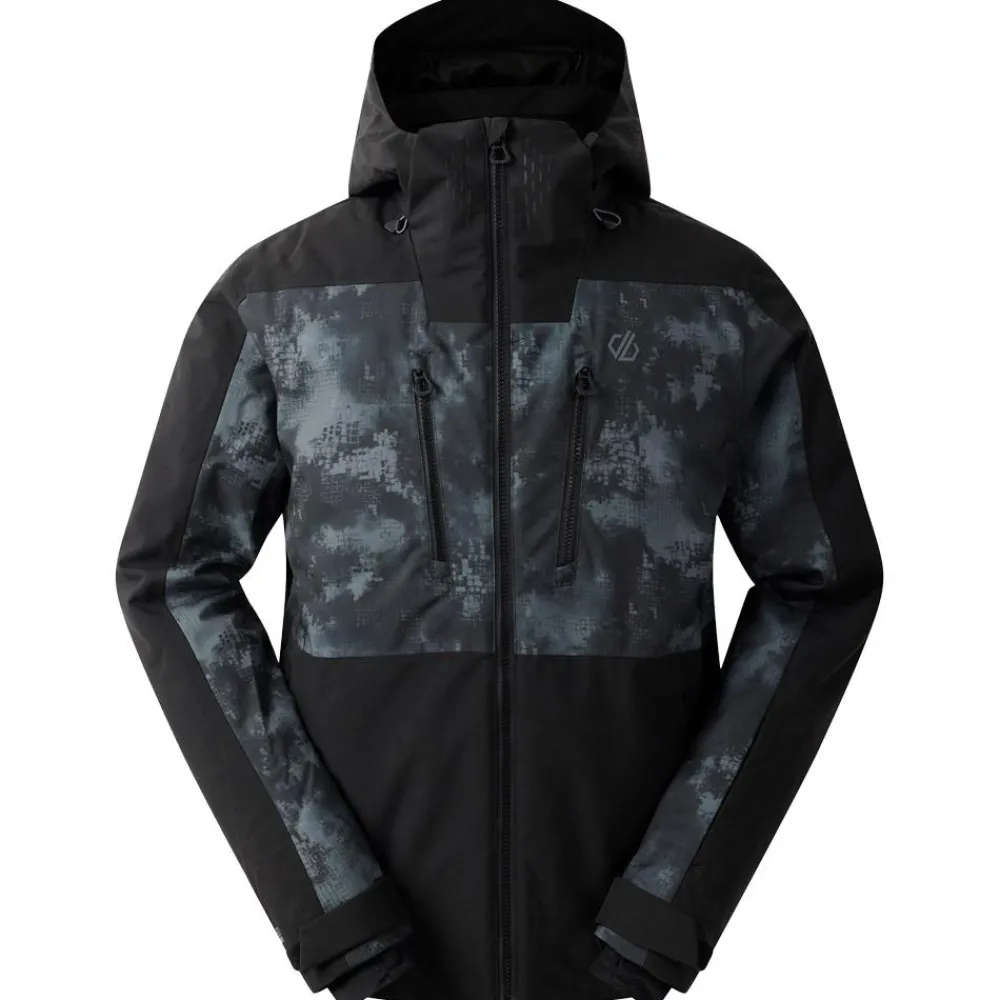 Veste De Ski|Veste De Ski Homme<DARE2B Blouson Ski Baseplate III Jacket Black Iron Gate Distressed Print