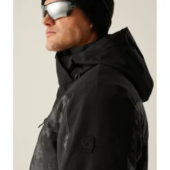 Veste De Ski|Veste De Ski Homme<DARE2B Blouson Ski Baseplate III Jacket Black Iron Gate Distressed Print