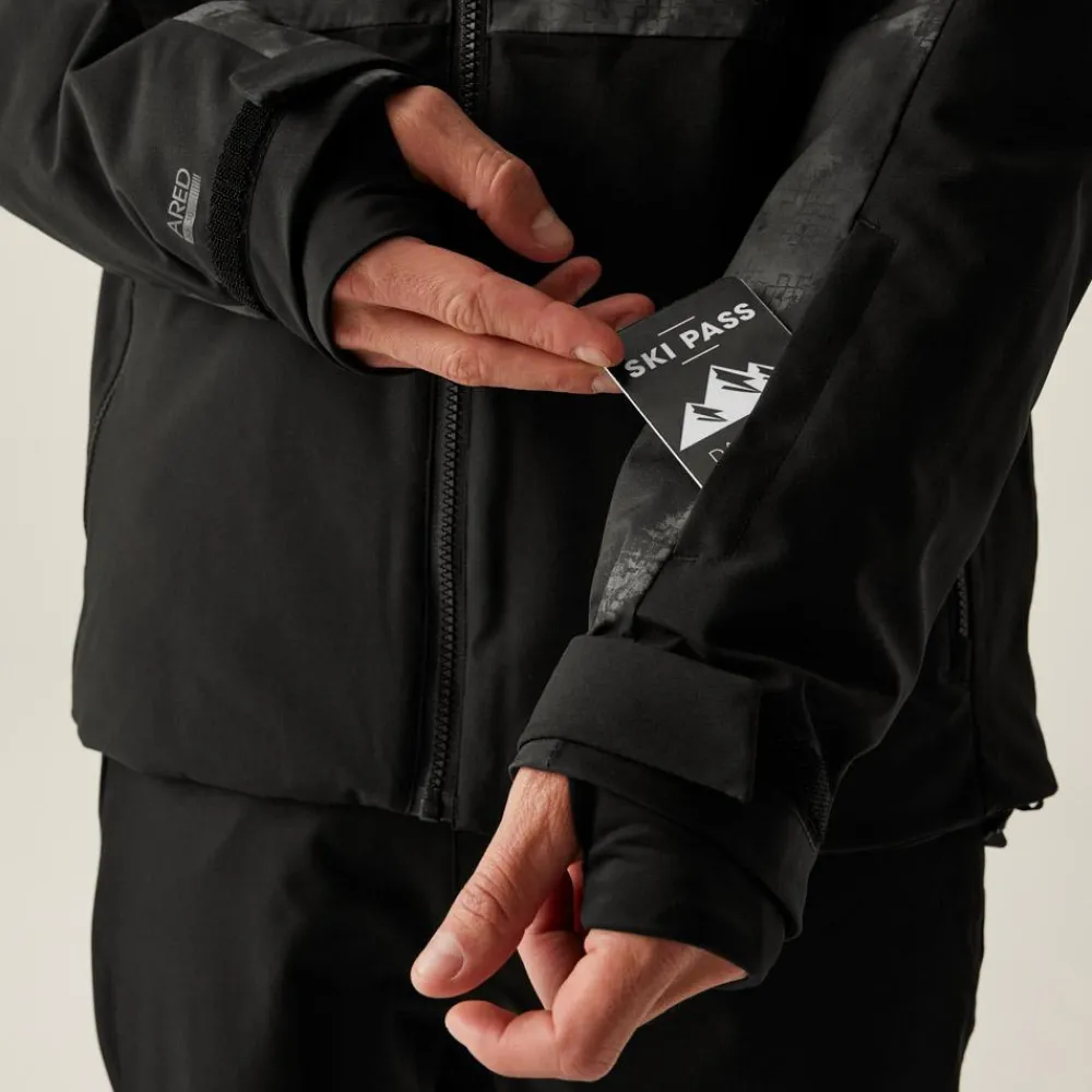 Veste De Ski|Veste De Ski Homme<DARE2B Blouson Ski Baseplate III Jacket Black Iron Gate Distressed Print