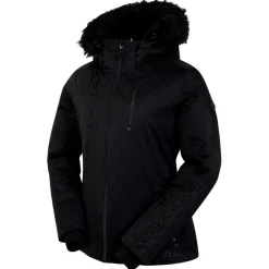 Blouson Ski Frenzied Ski Jacket Black Femme Veste De Ski Femme|Veste De Ski