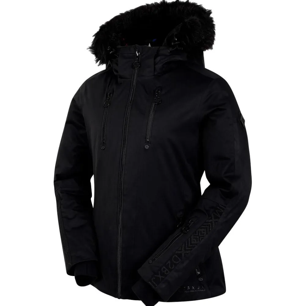 Blouson Ski Frenzied Ski Jacket Black Femme Veste De Ski Femme|Veste De Ski
