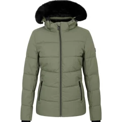 Hot Blouson Ski Glamorize V Jacket Olivine Green Femme Veste De Ski|Veste De Ski Femme