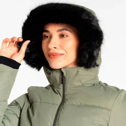 Hot Blouson Ski Glamorize V Jacket Olivine Green Femme Veste De Ski|Veste De Ski Femme
