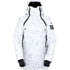 Veste De Ski Femme|Veste De Ski<DARE2B Blouson Ski Slide Out Overhead Jkt Blanc Dash Print