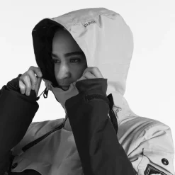 Veste De Ski Femme|Veste De Ski<DARE2B Blouson Ski Slide Out Overhead Jkt Blanc Dash Print