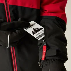 Veste De Ski Enfant|Veste De Ski<DARE2B Blouson Ski Snow Basher Jacket Danger Red Black