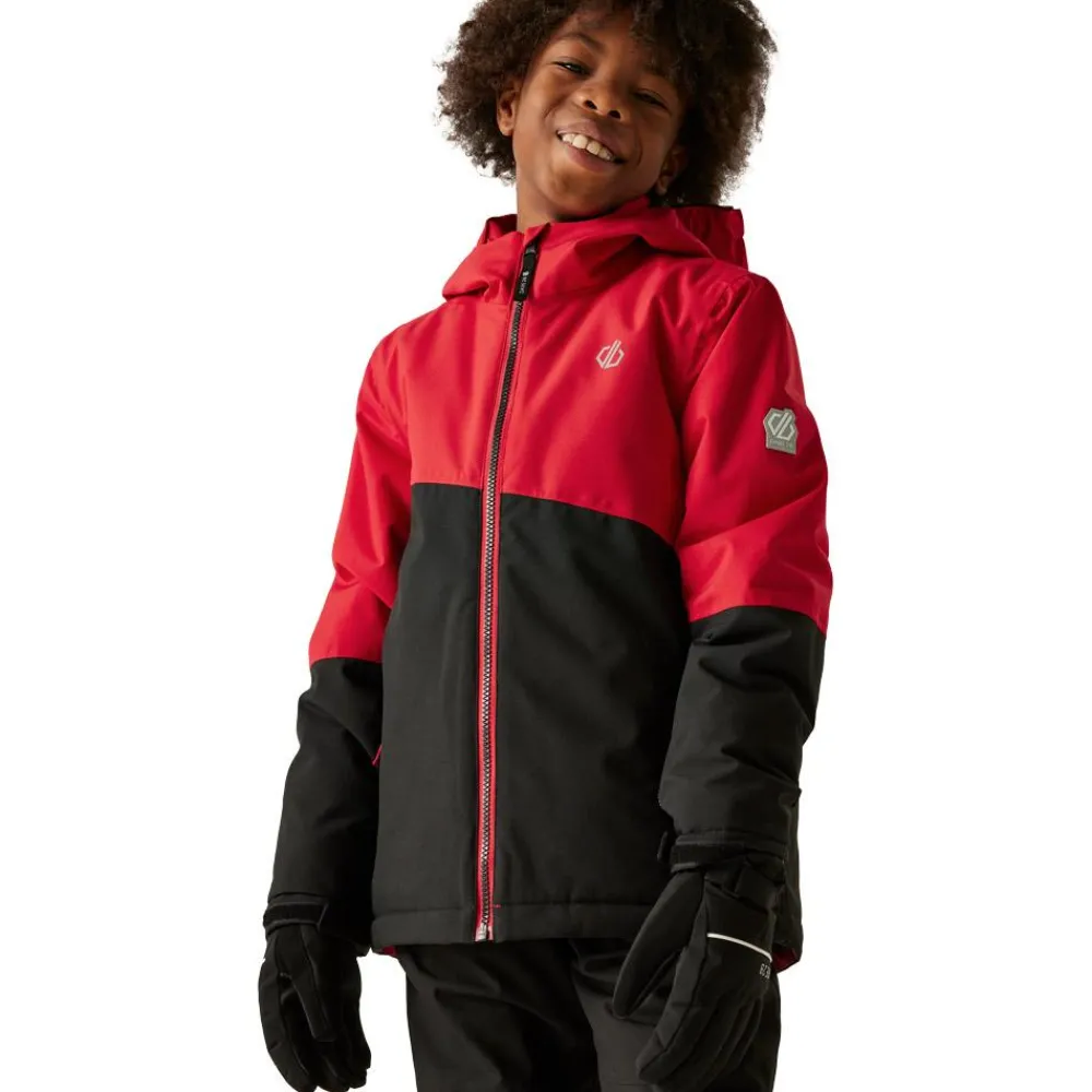 Veste De Ski Enfant|Veste De Ski<DARE2B Blouson Ski Snow Basher Jacket Danger Red Black