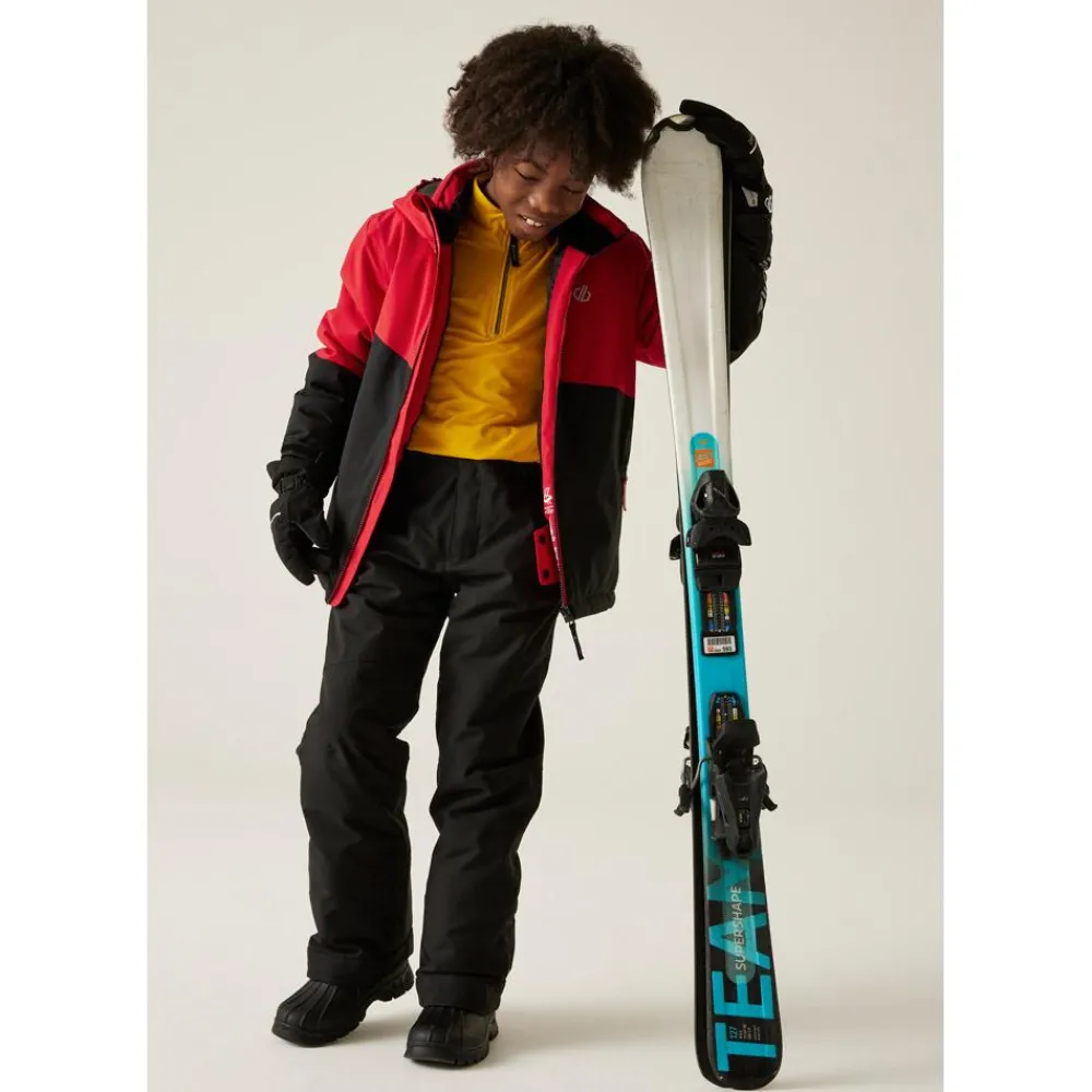 Veste De Ski Enfant|Veste De Ski<DARE2B Blouson Ski Snow Basher Jacket Danger Red Black