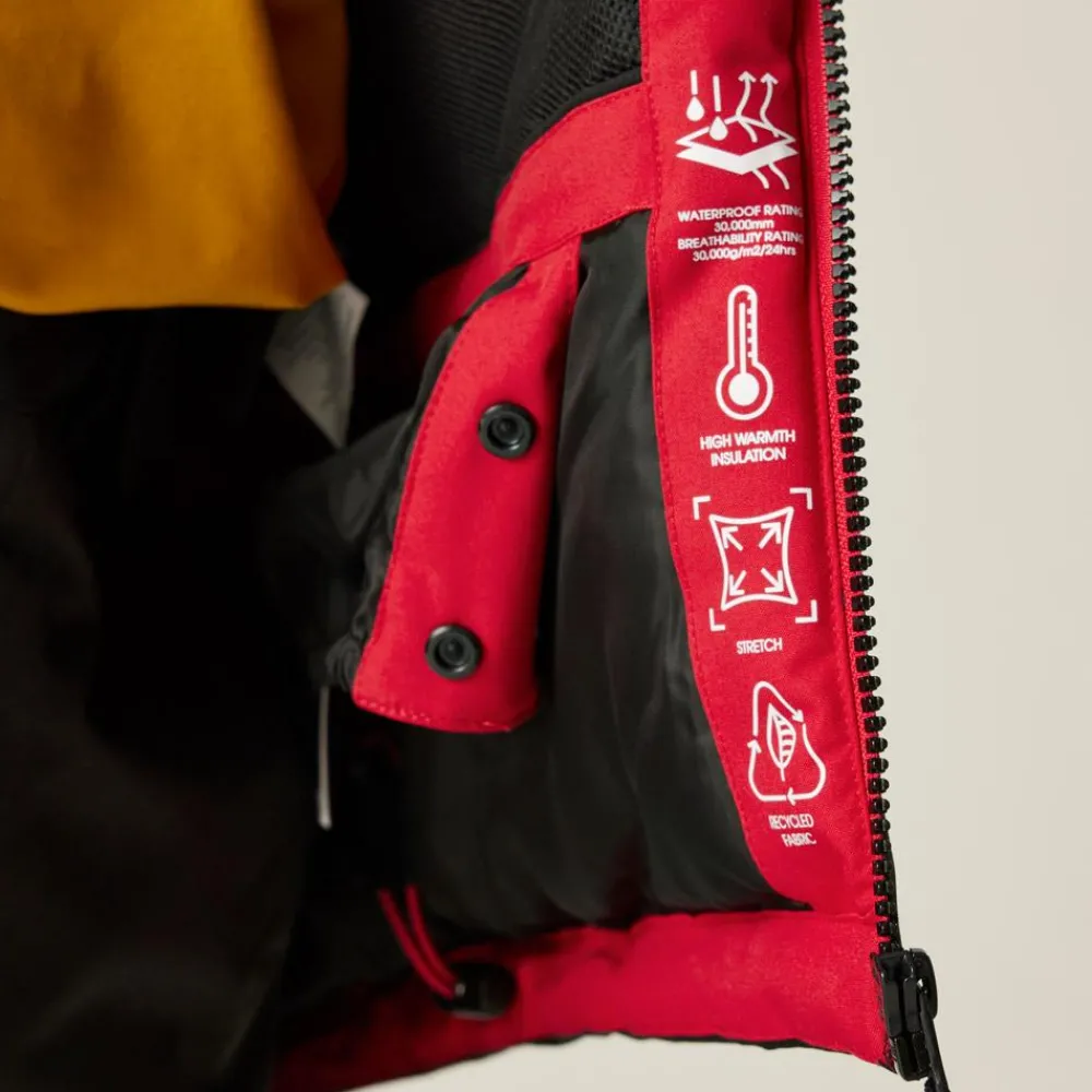 Veste De Ski Enfant|Veste De Ski<DARE2B Blouson Ski Snow Basher Jacket Danger Red Black