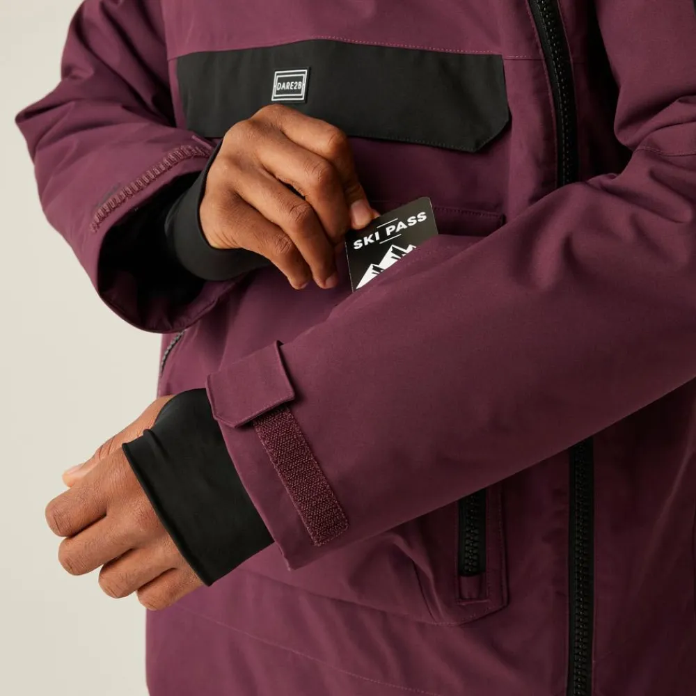 Veste De Ski Homme|Veste De Ski<DARE2B Blouson Ski T-Bar Overhead II Jacket Fig Black