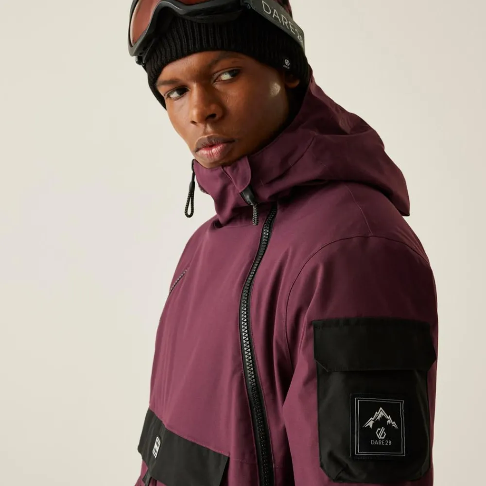 Veste De Ski Homme|Veste De Ski<DARE2B Blouson Ski T-Bar Overhead II Jacket Fig Black
