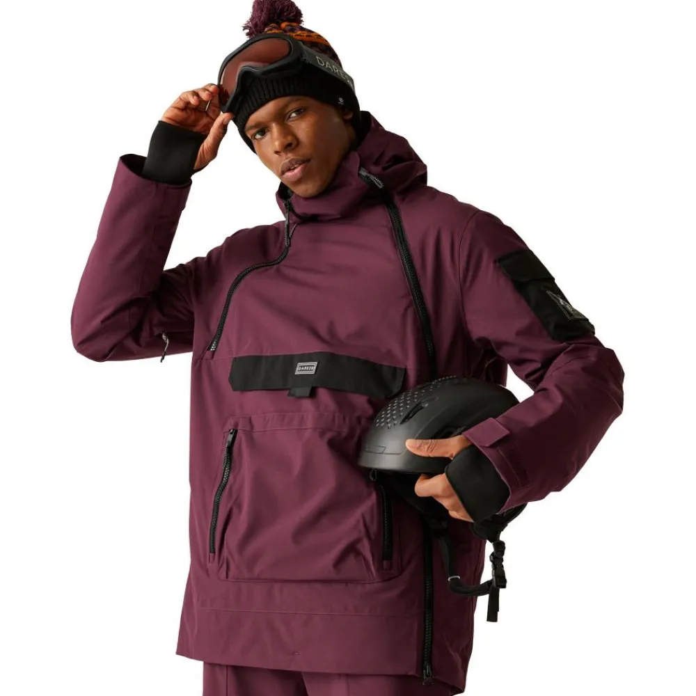 Veste De Ski Homme|Veste De Ski<DARE2B Blouson Ski T-Bar Overhead II Jacket Fig Black