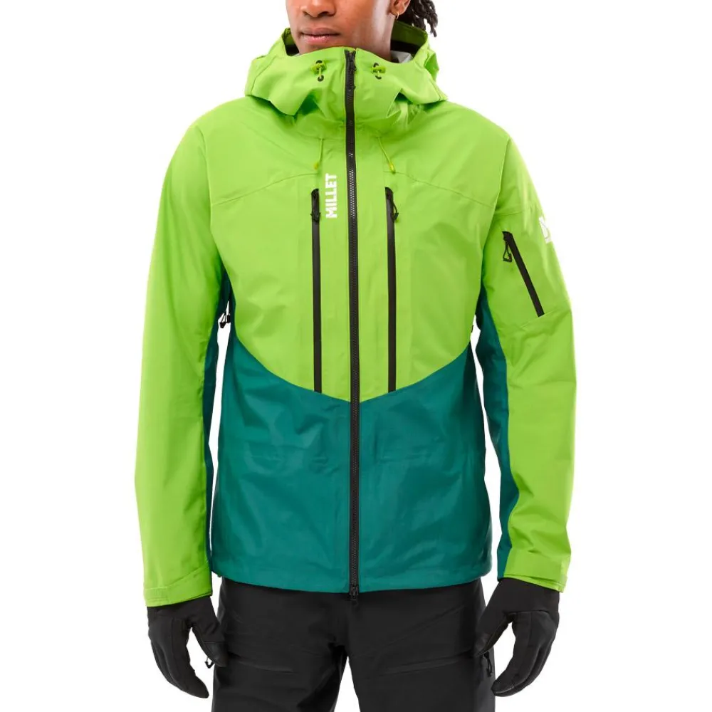 Veste De Ski|Veste De Ski Homme<Millet Blouson Ski M White 3L Jkt Bottle Macaw Green