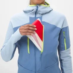 Outlet Blouson Ski Pierra Ment Hoodie W Coronet Blue Iceberg Femme Veste De Ski|Veste De Ski Femme