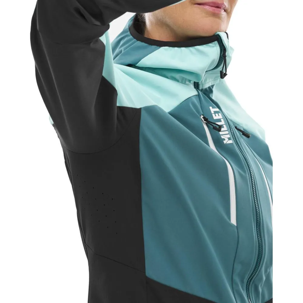 Veste De Ski Femme|Veste De Ski<Millet Blouson Ski White Shield Jkt W Black Aruba