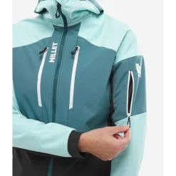 Veste De Ski Femme|Veste De Ski<Millet Blouson Ski White Shield Jkt W Black Aruba