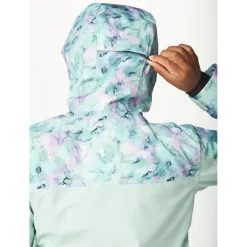 Sale Blouson Ski Exa Textury Print Blurry Water Silt Green Femme Veste De Ski Femme|Veste De Ski