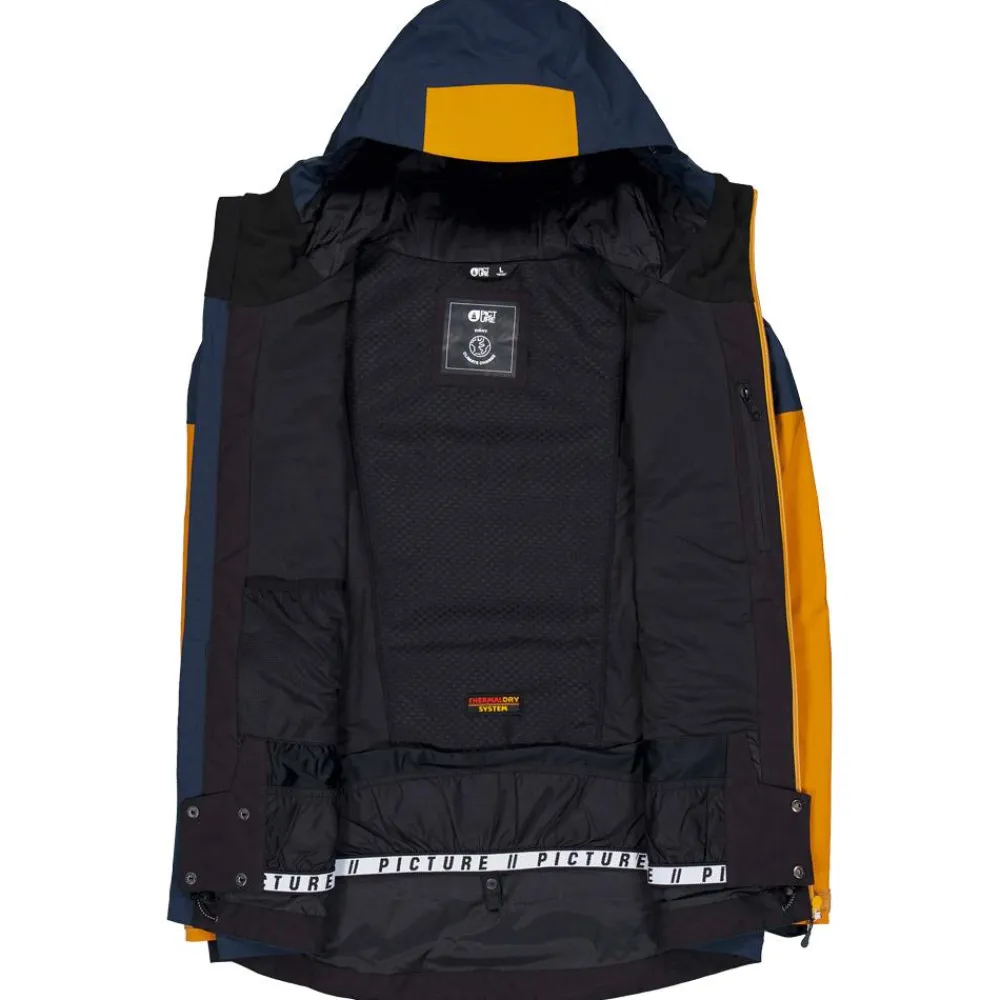 Veste De Ski Homme|Veste De Ski<Picture Blouson Ski Naikoon Jacket Dark Blue Camel Honey