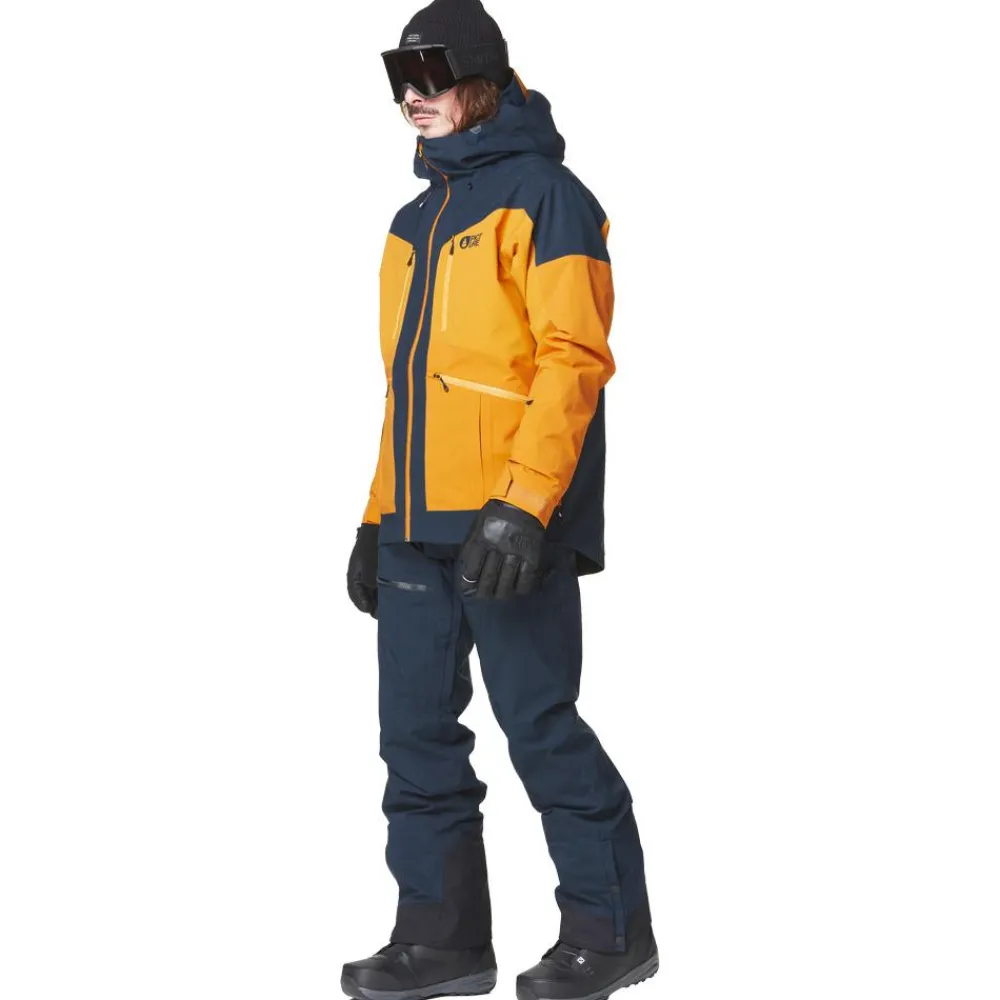 Veste De Ski Homme|Veste De Ski<Picture Blouson Ski Naikoon Jacket Dark Blue Camel Honey