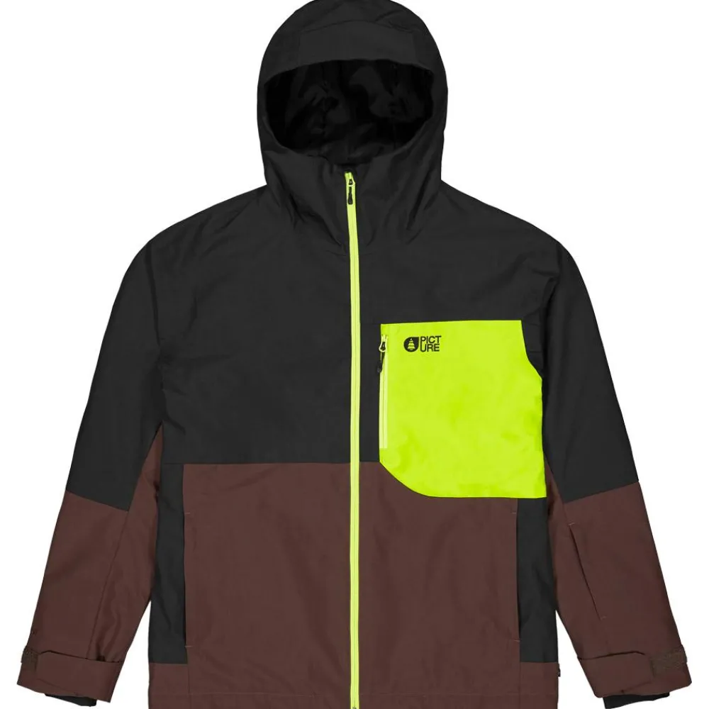 Veste De Ski Homme|Veste De Ski<Picture Blouson Ski Nitric Chicory Coffe Lime Black