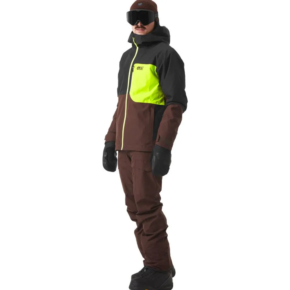 Veste De Ski Homme|Veste De Ski<Picture Blouson Ski Nitric Chicory Coffe Lime Black